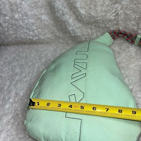 KAVU Rope  Canvas mint Green Sling Bag Crossbody Backpack - Picture 6 of 10